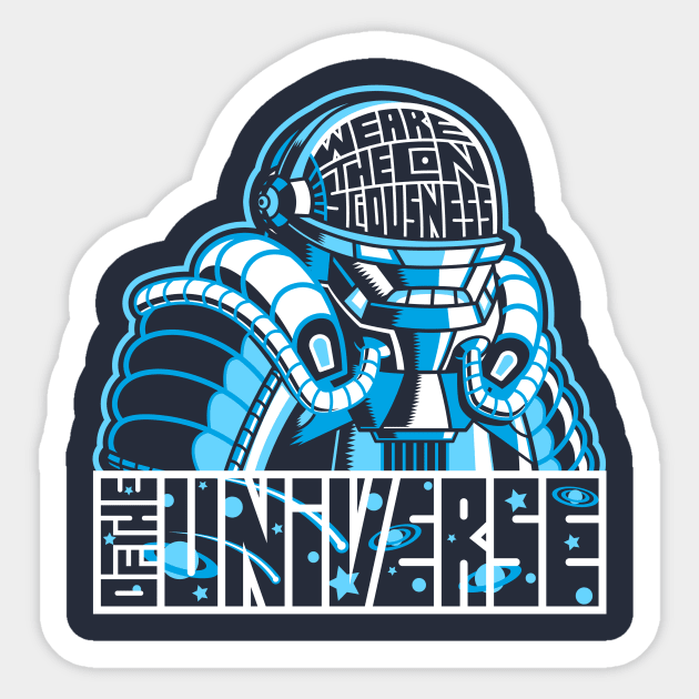 Consciousness of the Universe Sticker by VicNeko